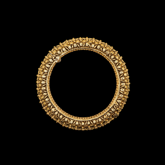 Ornate intricate Indian bangle hinge opening